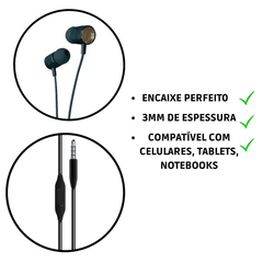 Fone De Ouvido Intra-auricular com Microfone HI TURBO - comprar online