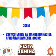 Bandeirinha Festa Junina Plástica 150m Área Externa/interna na internet