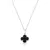 Gargantilha Trevo Resina Preto Misto - comprar online