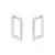 Duo Argolas quadradas cravejadas. - comprar online