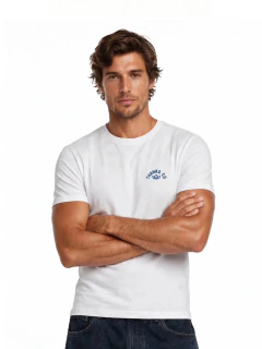 T-shirt thanks headquarter - BRANCO/AZUL