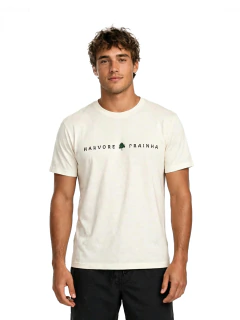 T-shirt harvore montain line - OFF WHT/MARROM