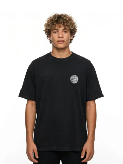T-shirt thanks grafite b - PRETO/BCO