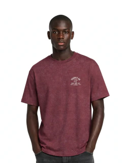 T-shirt thanks nice - STONE VERMELHO/BCO