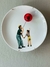 Prato Pai e Filho Balão Vermelho