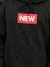 BLUSA DE MOLETOM BASICA NEW SKATE PRETA na internet