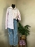 Camisa Listrada | Branco e Rosa | Empório Colombo - comprar online