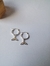 Aros argolla 1,5 cm con colgante sirena. AB.