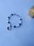 Pulsera ying yang perlas blancas y negras. Elastizada 19 cm