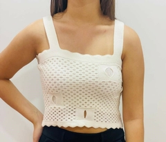 cropped tricot alça - comprar online