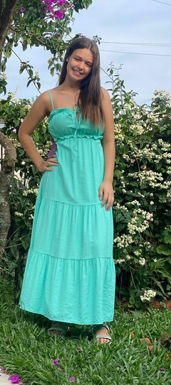 vestido longo decote na internet