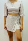 conjunto blusa e short saia