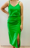 vestido midi alfaiataria costas fechadas