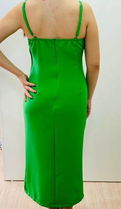 vestido midi alfaiataria costas fechadas - comprar online