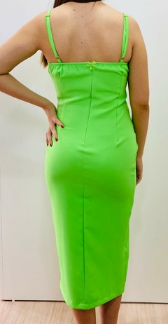vestido midi alfaiataria costas fechadas - Divina Boutique