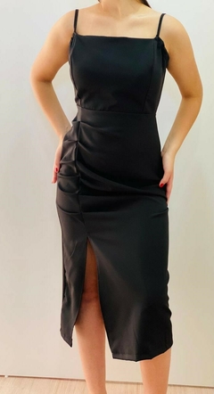 vestido midi alfaiataria
