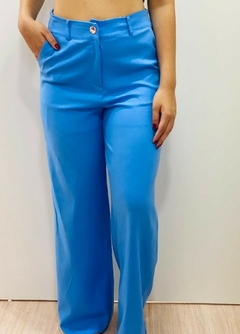 calça pantalona linho