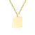 Collar cuadrado liso - comprar online