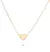 Collar corazon chiquito pasante - comprar online