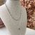Colar Duplo Strass Preto + Ponto de Luz Preto