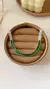 Choker Baguete Verde Esmeralda com Manta CL63