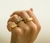 Anel Ouro com Strass Abertura 17mm