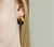 Brinco Ouro com Preto 24mm - comprar online