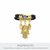 Berloque Redondo Olho Grego Ouro 11mm - comprar online