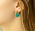 Brinco Ouro com Tiffany 24mm