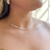 Choker Navete com Elos de Corações