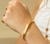 Pulseira Amor Infinito Ouro com Strass 69mm na internet