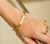 Pulseira Amor Infinito Ouro com Strass 69mm