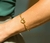 Pulseira Coração Ouro 68mm