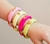 Pulseira Fé Ouro com Verde Lima 78mm - comprar online