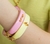 Pulseira Amor Ouro com Rosa 78mm