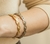 Pulseira Olho Grego Ouro com Strass 66mm - comprar online