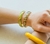 Pulseira Onça Pintada Ouro com Verde 71mm na internet