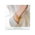 Pulseira Onda Ouro com Glitter Prata 68mm - comprar online