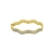 Pulseira Onda Ouro com Glitter Prata 68mm