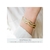 Pulseira Onda Ouro com Glitter Prata 68mm na internet