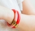 Pulseira Ouro com Degradê Rosa 77mm - comprar online