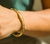 Pulseira Ouro com Strass 68mm