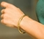 Pulseira Ouro com Strass 68mm - comprar online