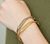 Pulseira Ouro com Strass 69mm