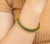 Pulseira Ouro com Verde Oliva 68mm - comprar online