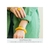 Pulseira Quadrada Ouro com Amarelo 78mm - comprar online