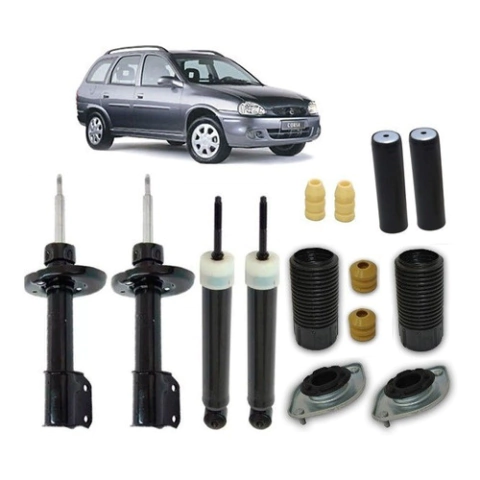 4 Amortecedor+ Kit Suspensão Corsa Wagon 1996 1997 1998 1999