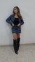 Jaqueta Lateral Arredondada Escura - 100% Algodão - comprar online