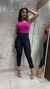 Calça Capri One Washed Escura na internet
