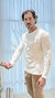 Camisa Masculina Manga Longa Maquinetada - Off White - Bonny Boy | Bianco Ville